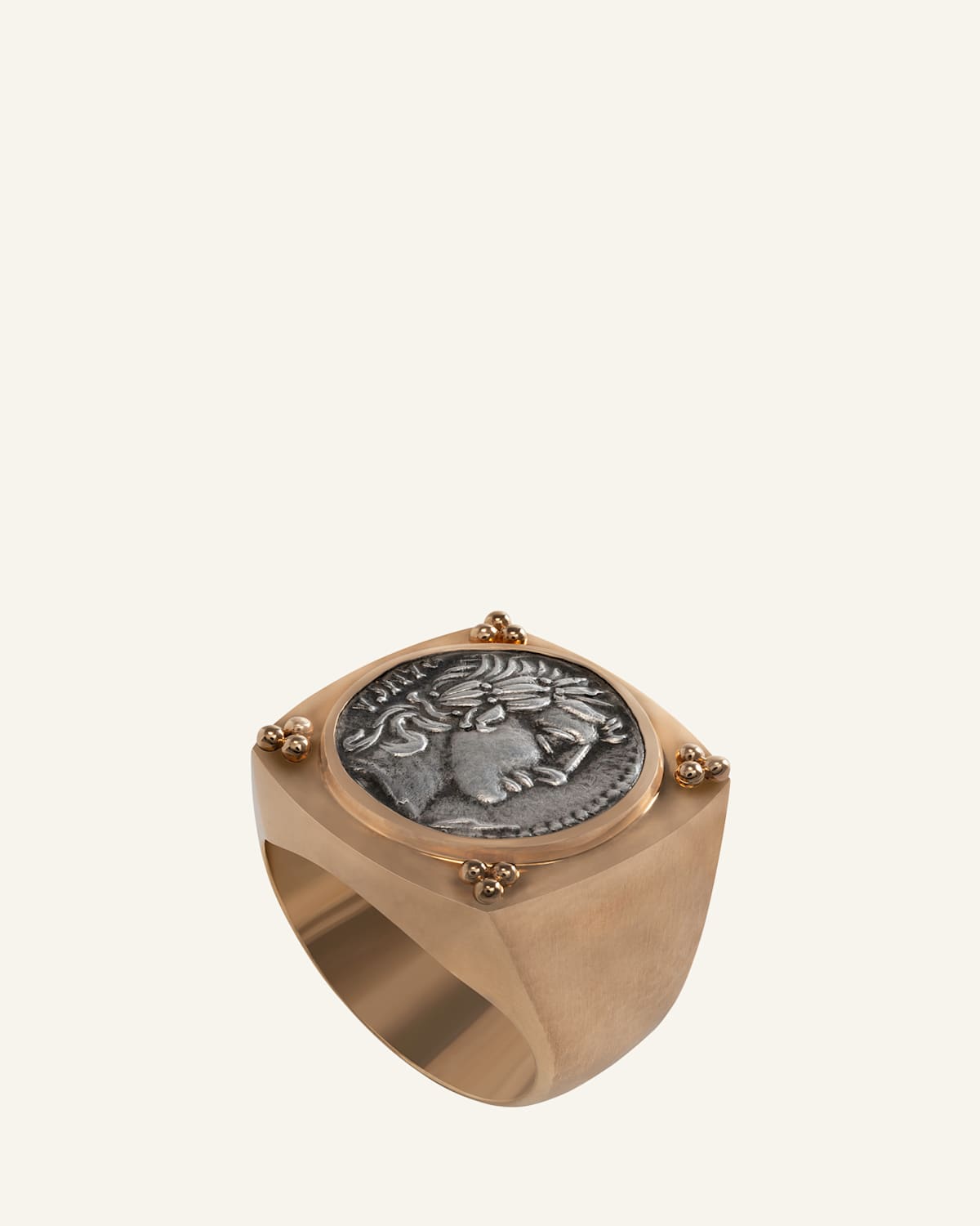 18K Yellow Gold Double Rabbit Wood Bracelet with Diamonds