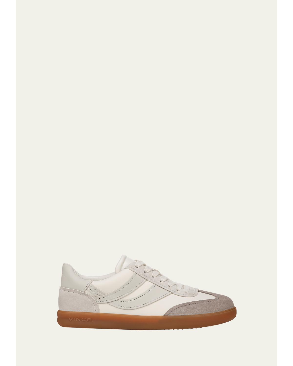 Oasis Mixed Leather Retro Sneakers