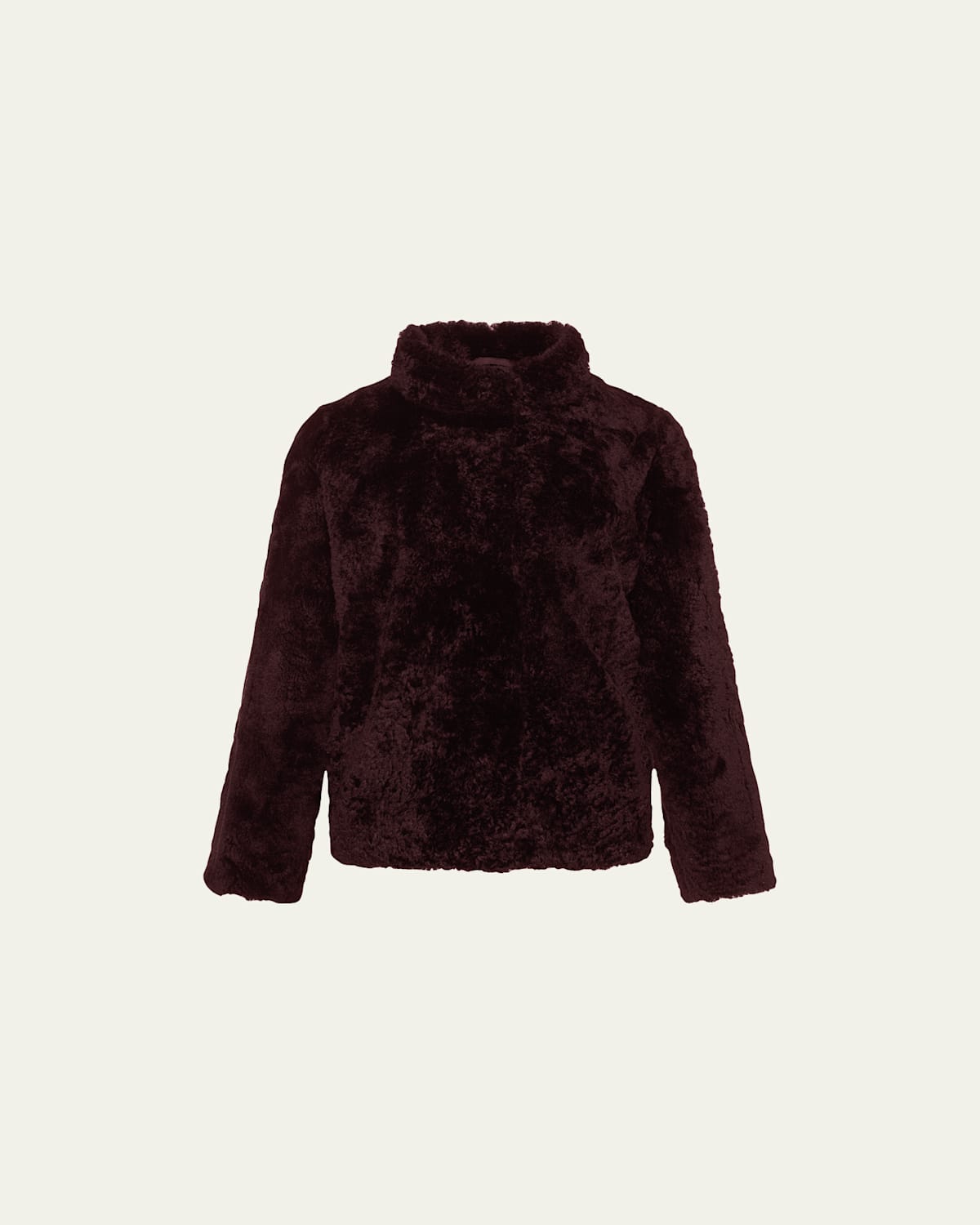 Sheared Cashmere Goat Overcoat