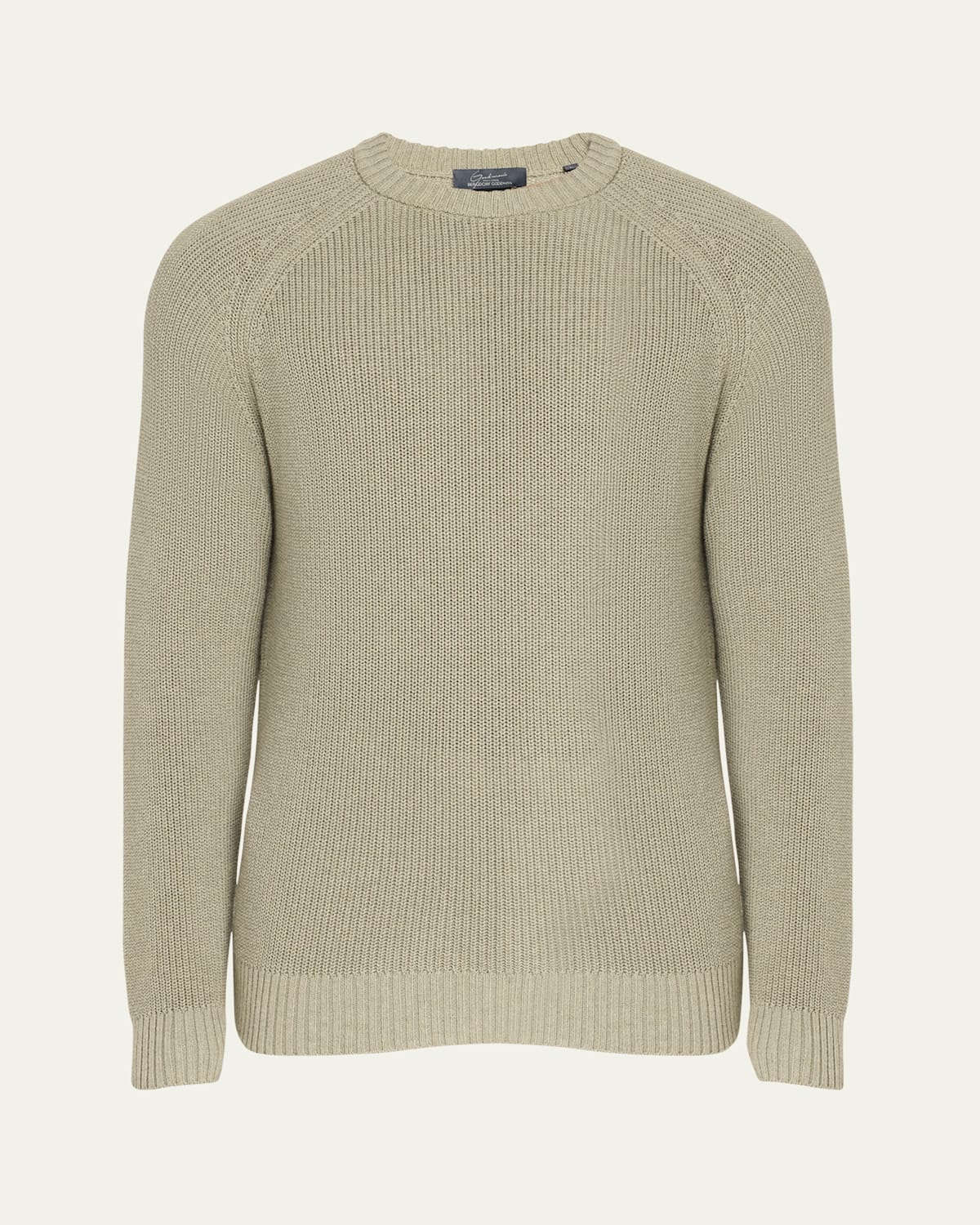 Men's Cotton Melange Crewneck Sweater