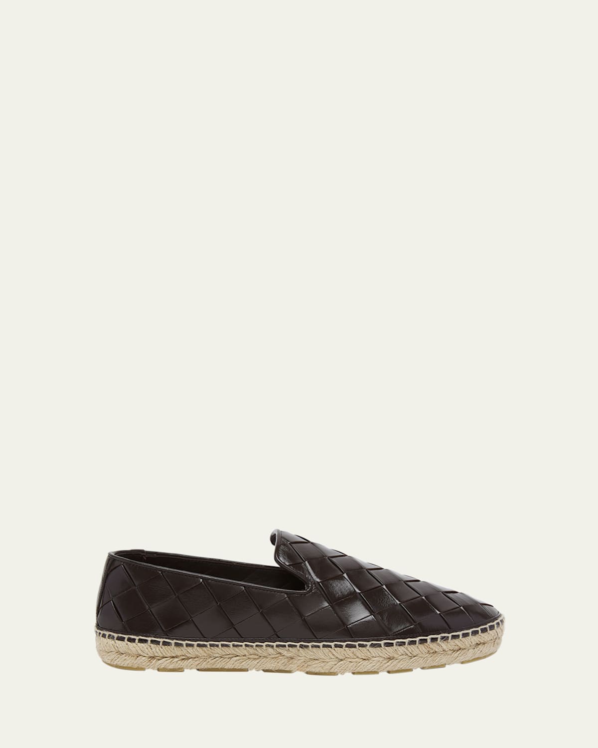 Jack Woven Leather Loafer Espadrilles