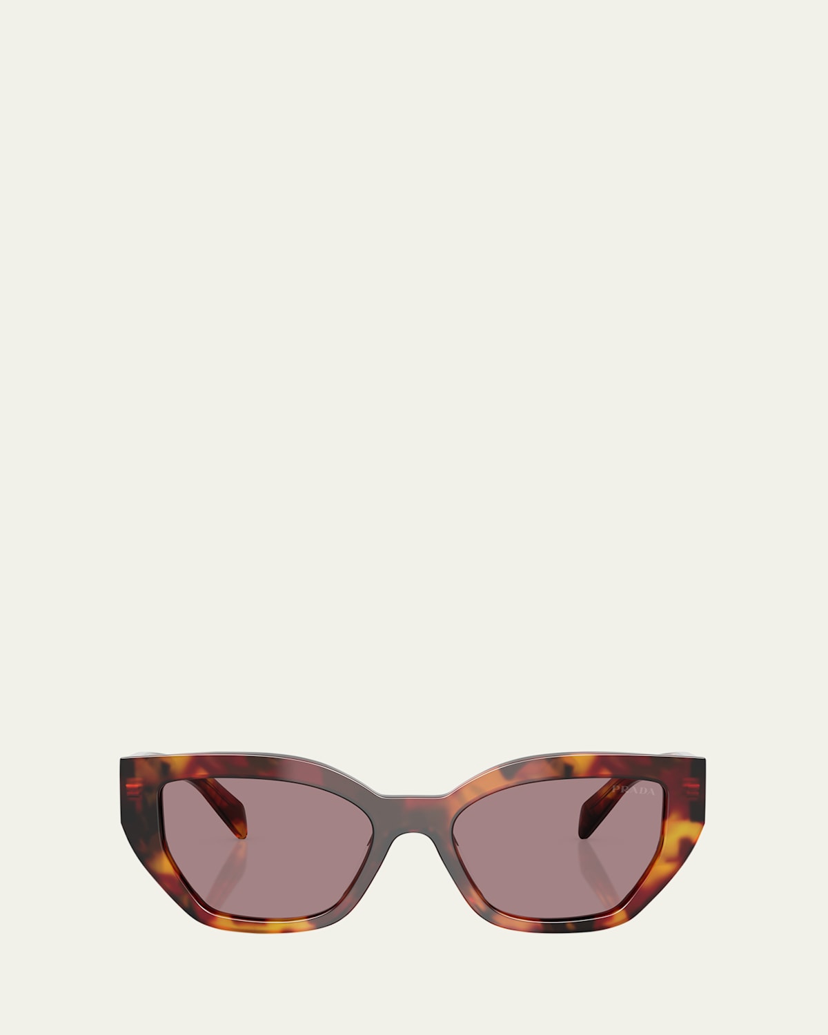 Prada Tortoiseshell-effect Cat-eye Sunglasses In Brown Tort