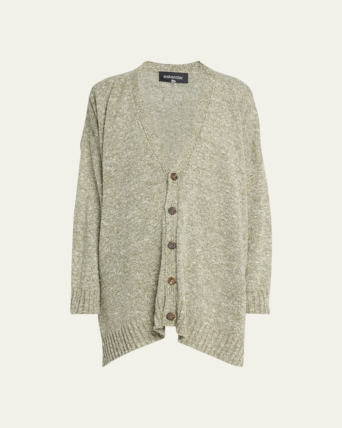 V-Neck Cardigan (Mid Plus Length)