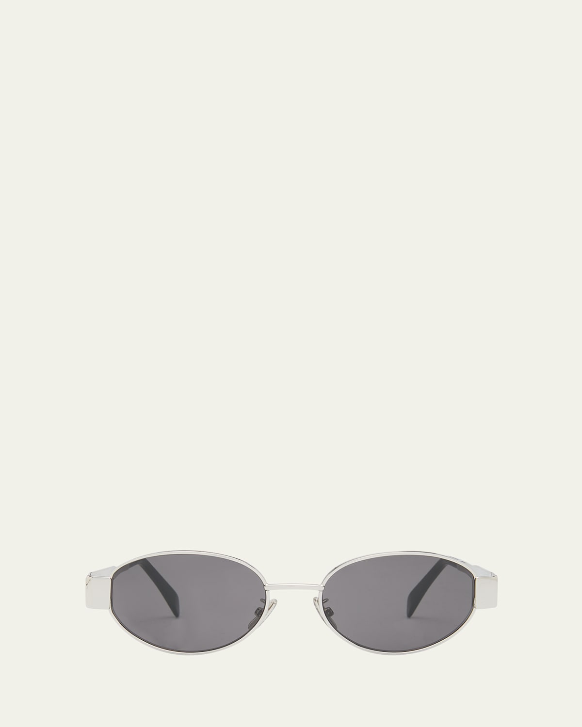 Men's Triomphe Metal Oval Sunglasses