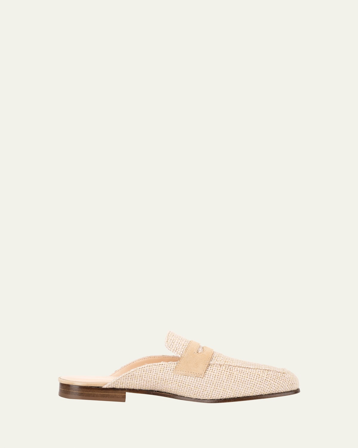 Sophique Riviera Raffia Penny Loafer Mules
