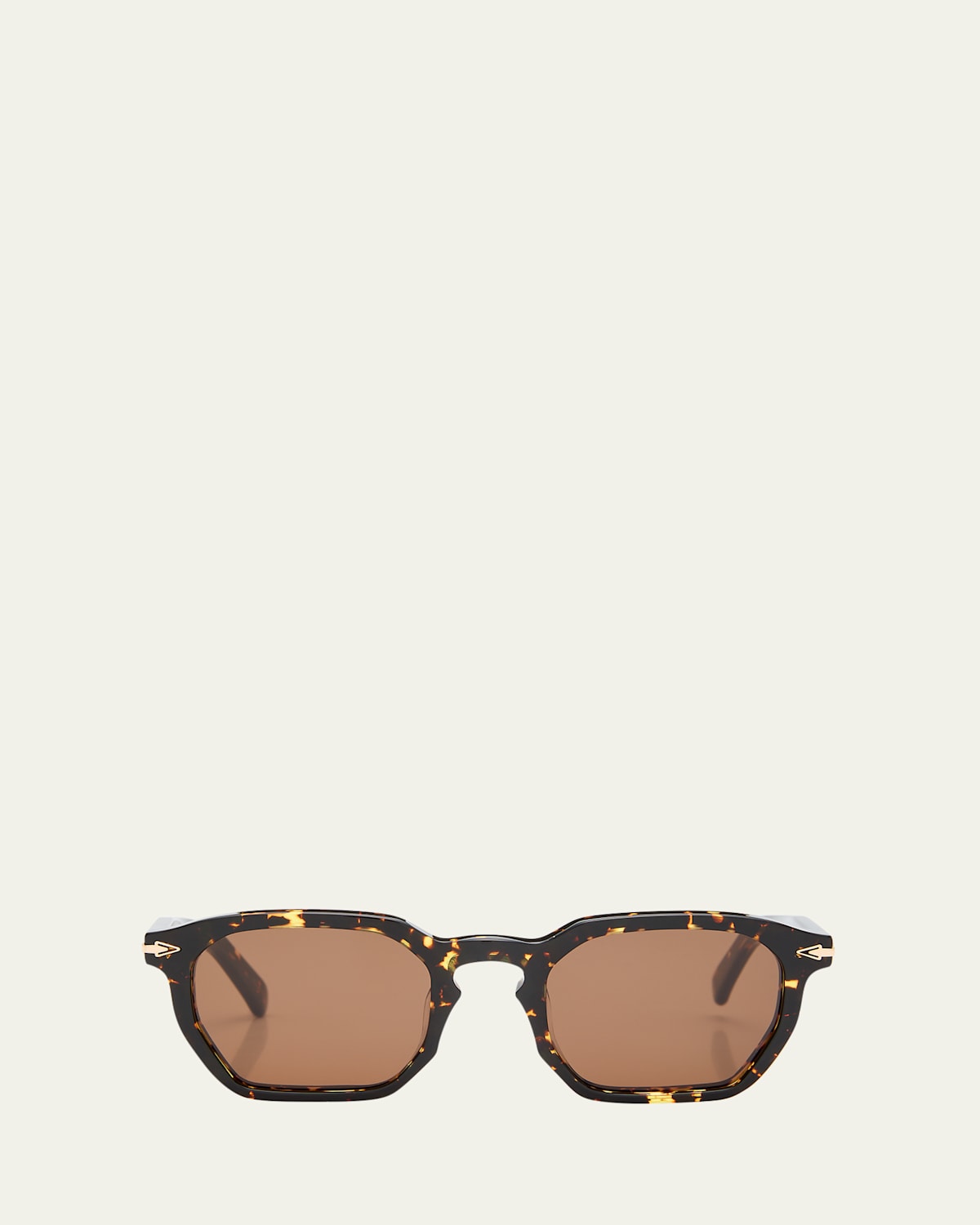 Keyhole Acetate Square Sunglasses