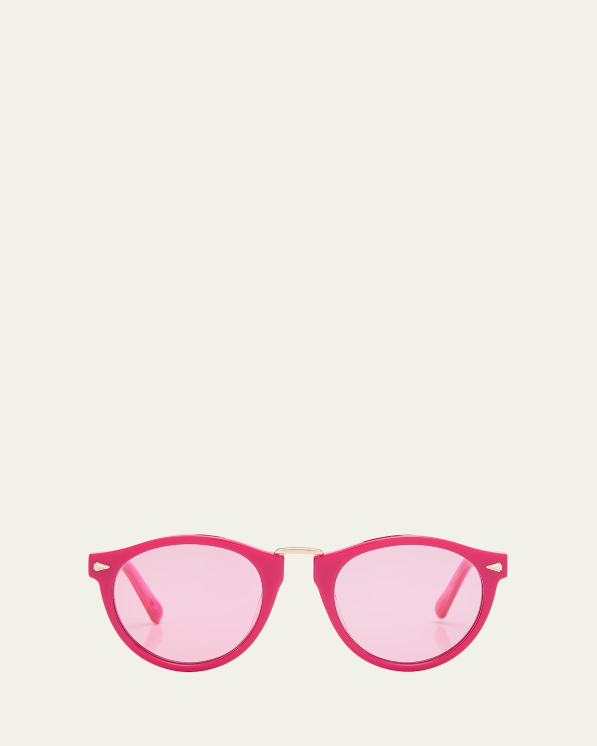 High Bridge Metal & Acetate Round Sunglasses