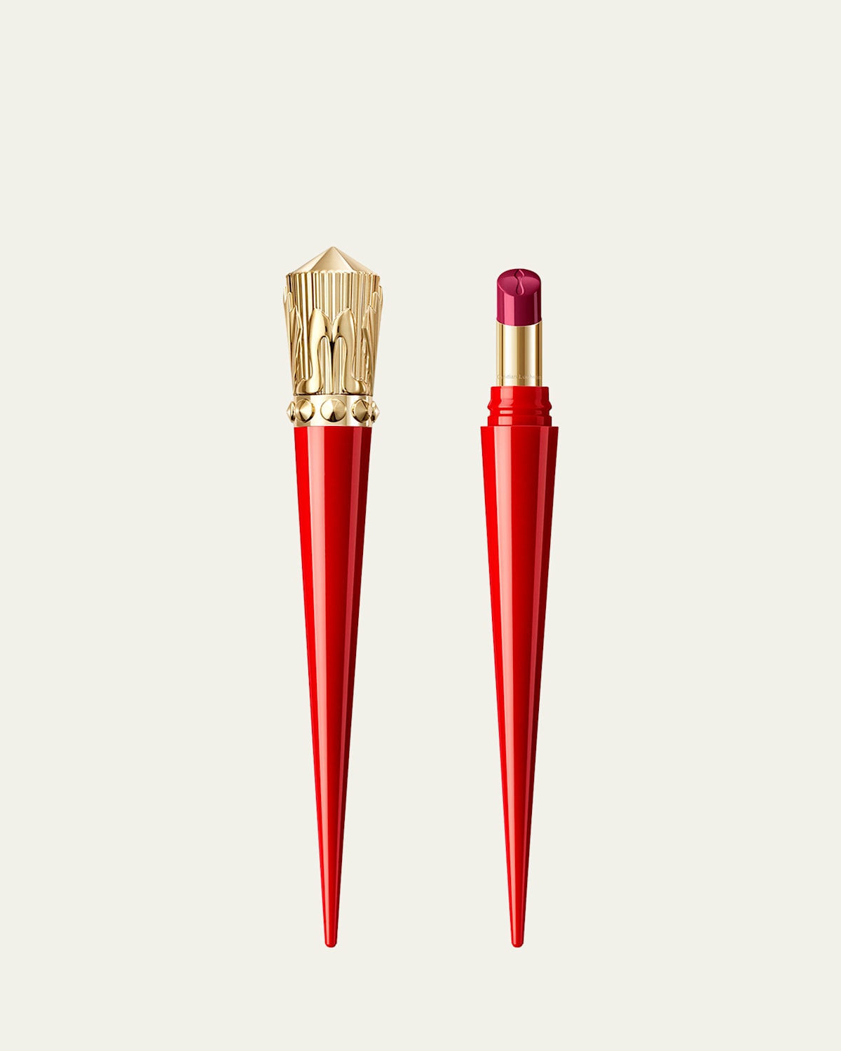 Christian Louboutin Rouge Stiletto Glossy Shine Lipstick In Levita Grape