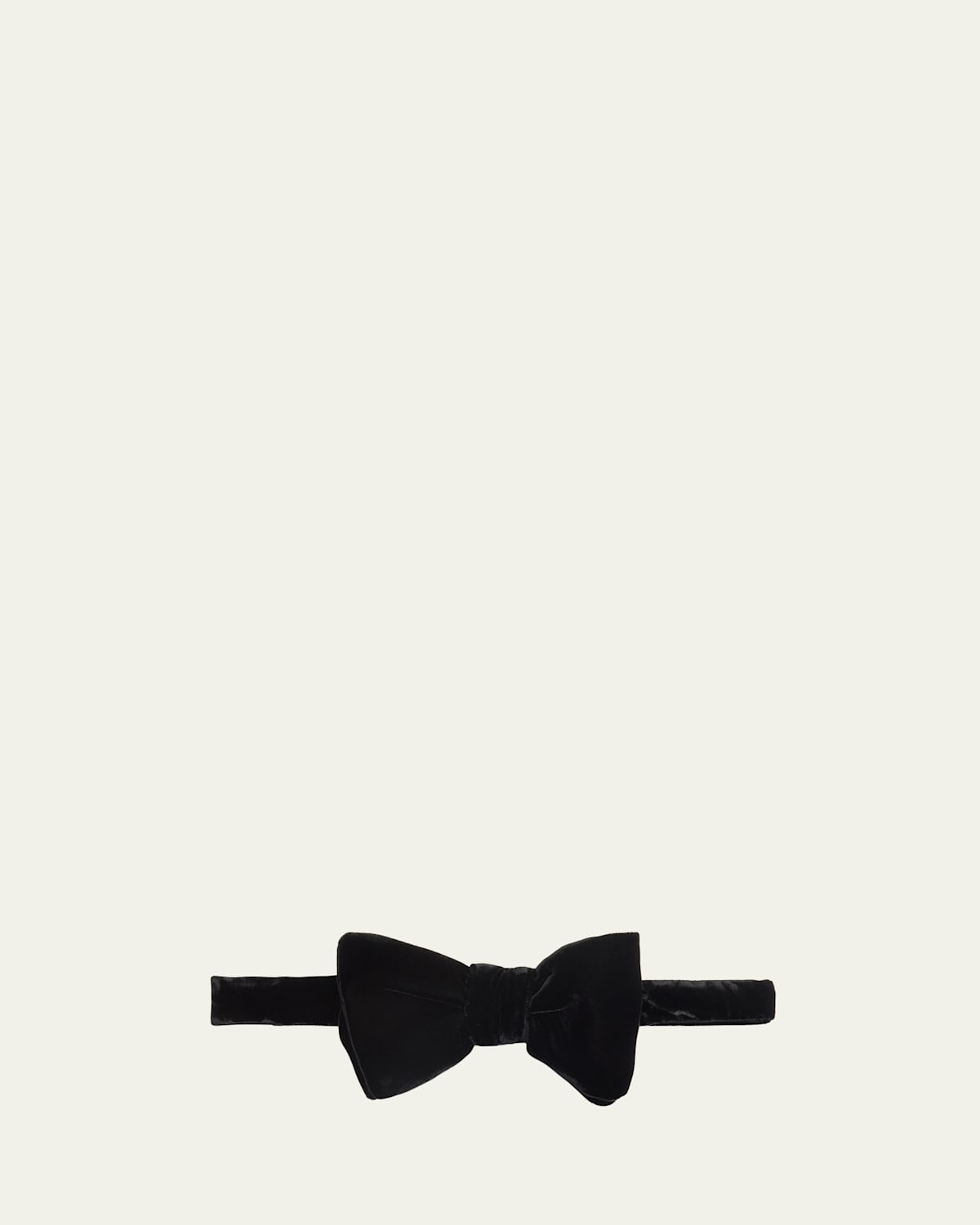 Tom Ford Men's Pre-tied Velvet Bow Tie In Black