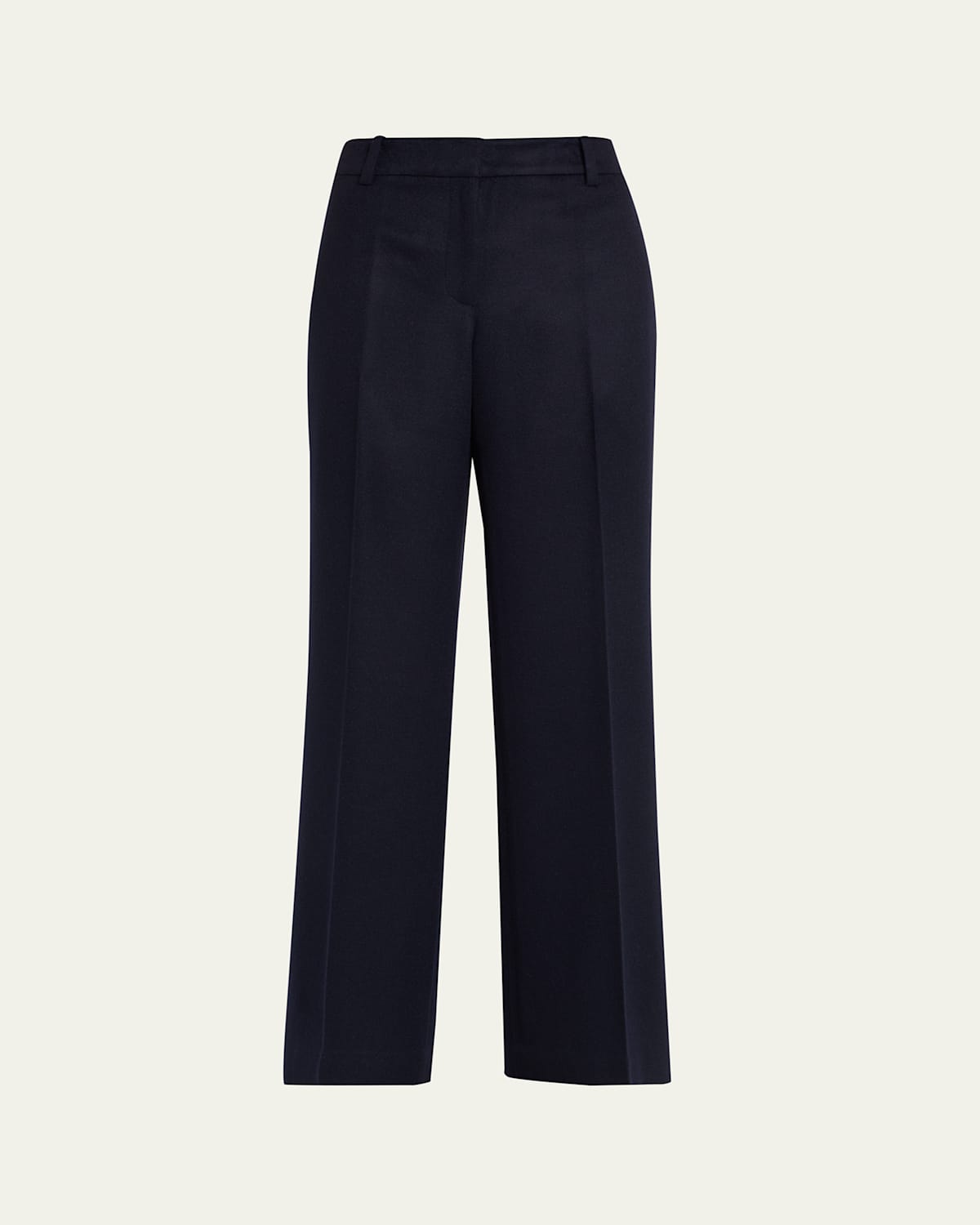 Lafayette 148 Sullivan Straight-leg Camel Hair Pants In Blue