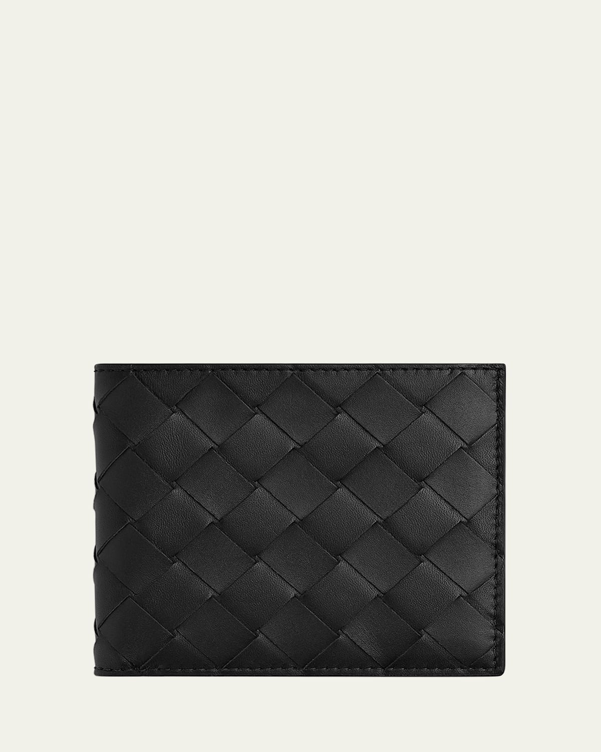 Men's Intrecciato 15 Bicolor Leather Bifold Wallet