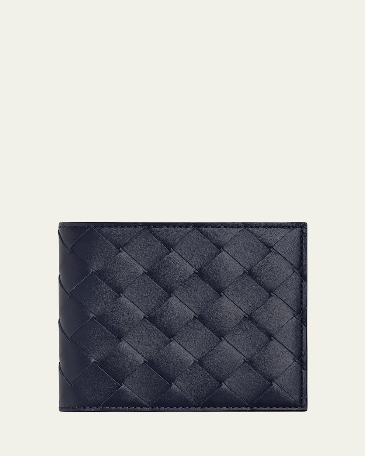 Men's Intrecciato 15 Bicolor Leather Bifold Wallet