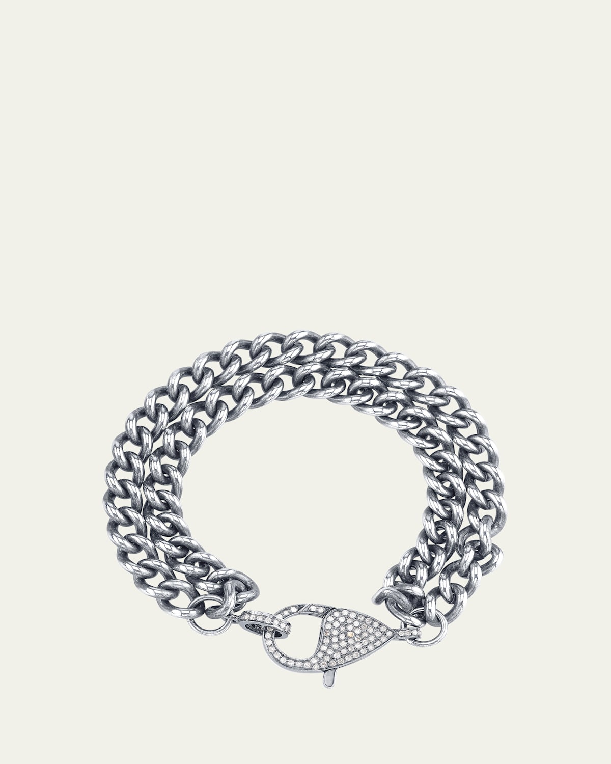 Double Curb Chain Bracelet