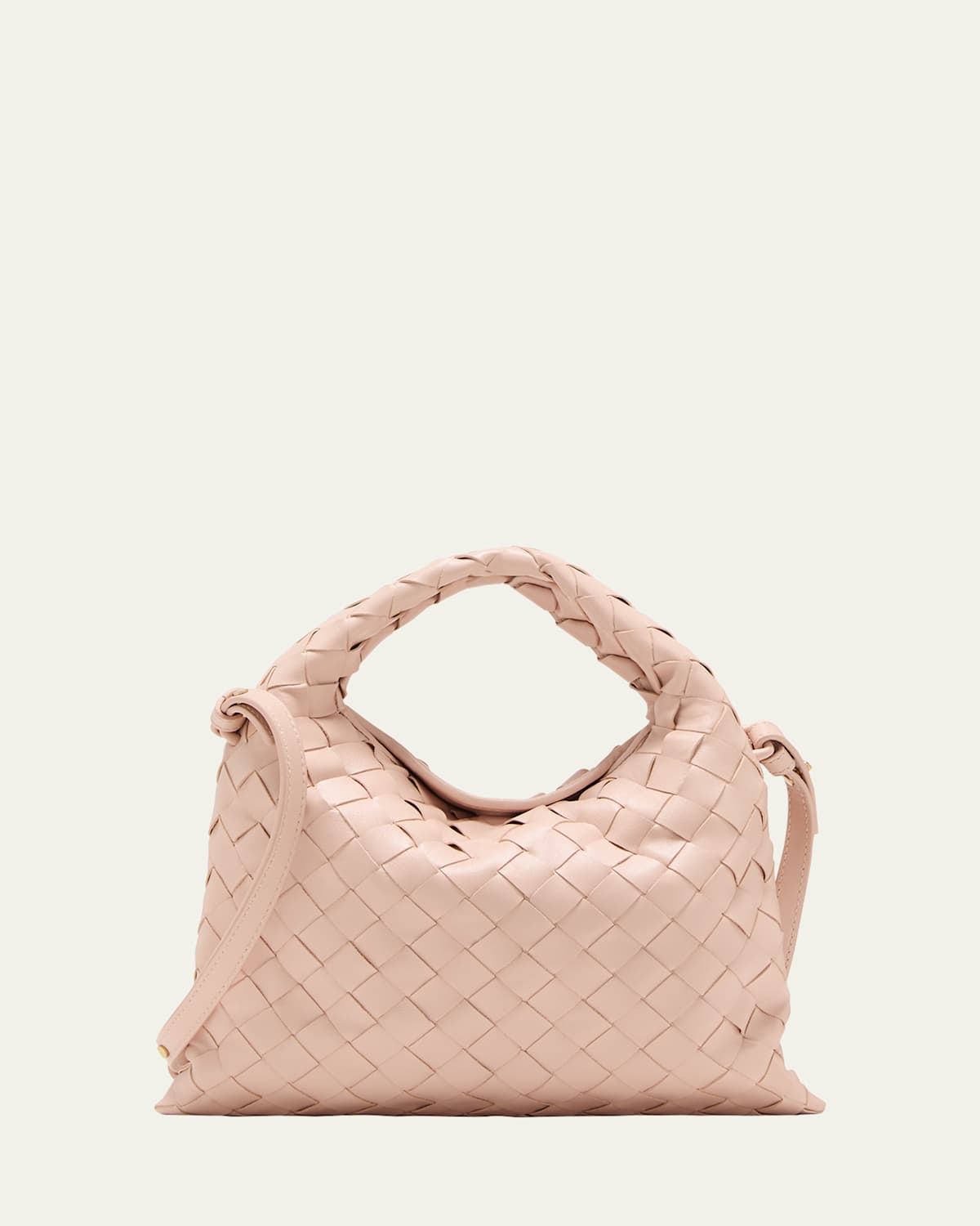 Bottega Veneta Mini Hop Bag In Lotus Brass