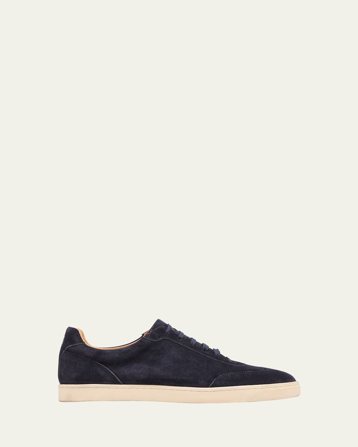 Men's Suede T-Toe Low-Top Sneakers