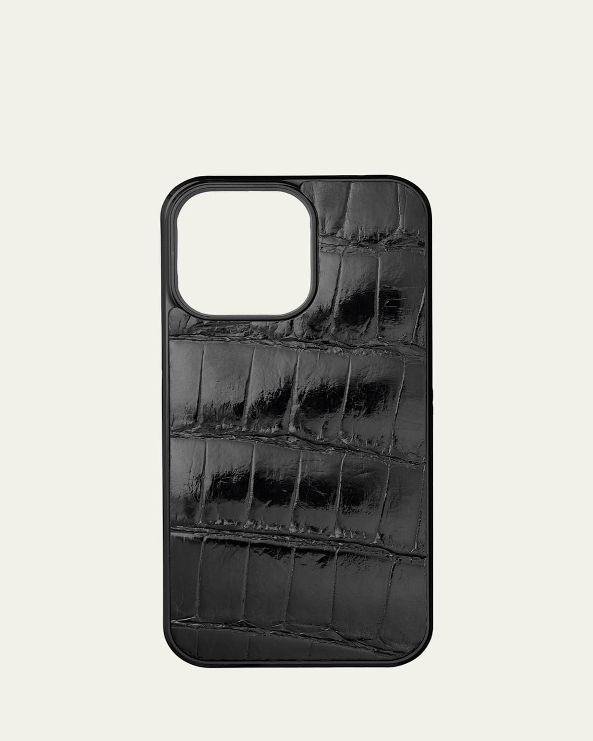 Men's iPhone 15 Pro Max Leather Alligator Case