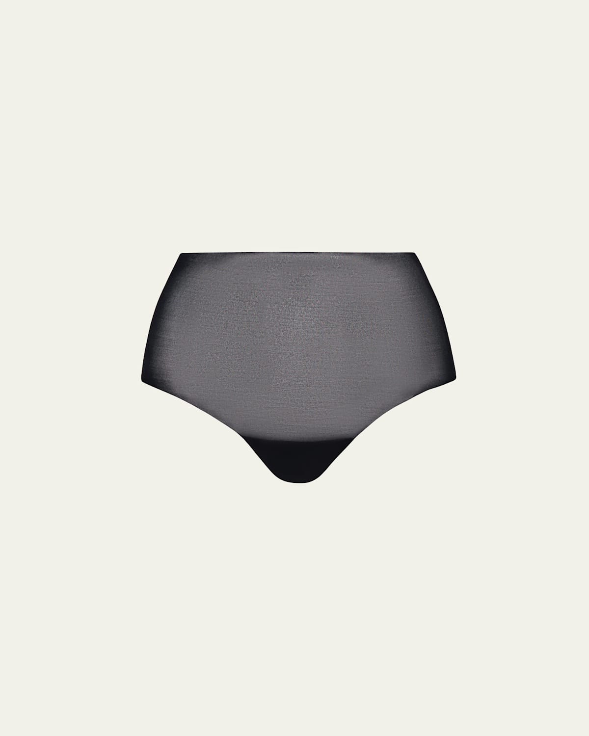 Commando Featherlight Control High-rise Smoothing Thong In Blk-black