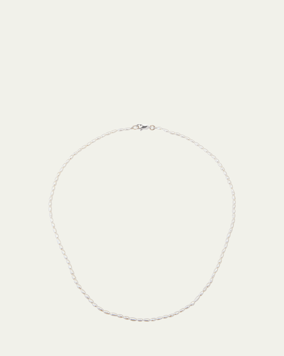 14K Yellow and White Gold Skinny Freshwater Pearl Choker
