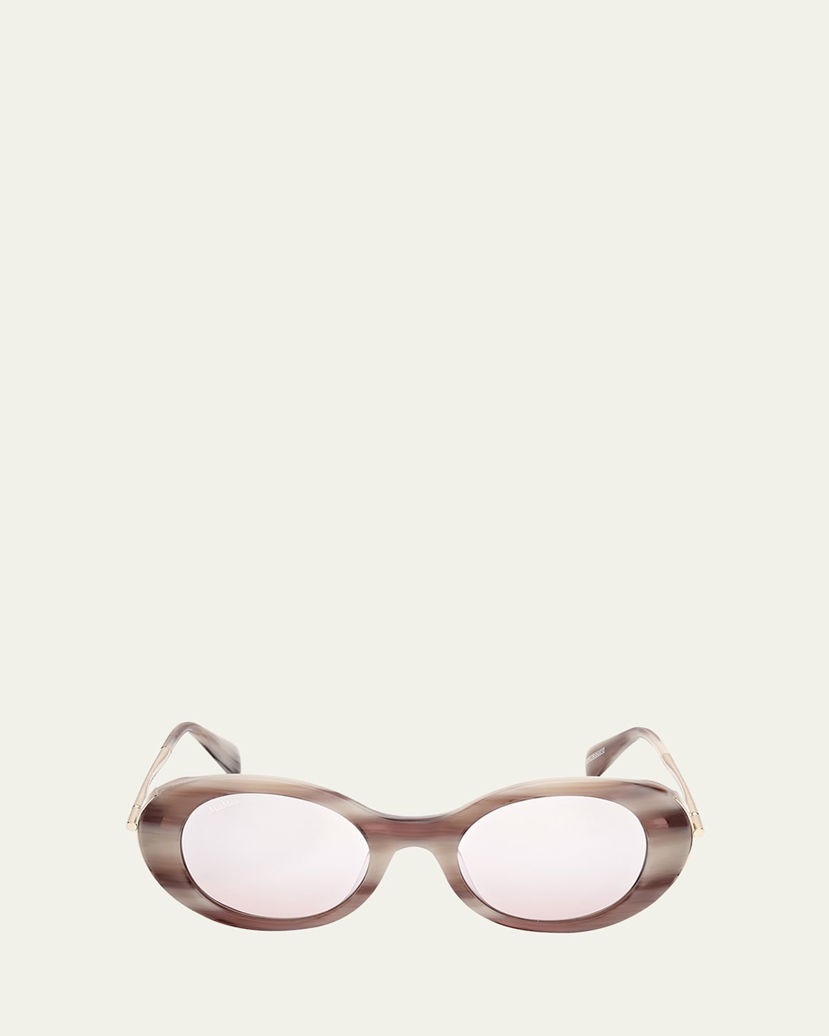 Max Mara Malibu10 Acetate & Metal Round Sunglasses