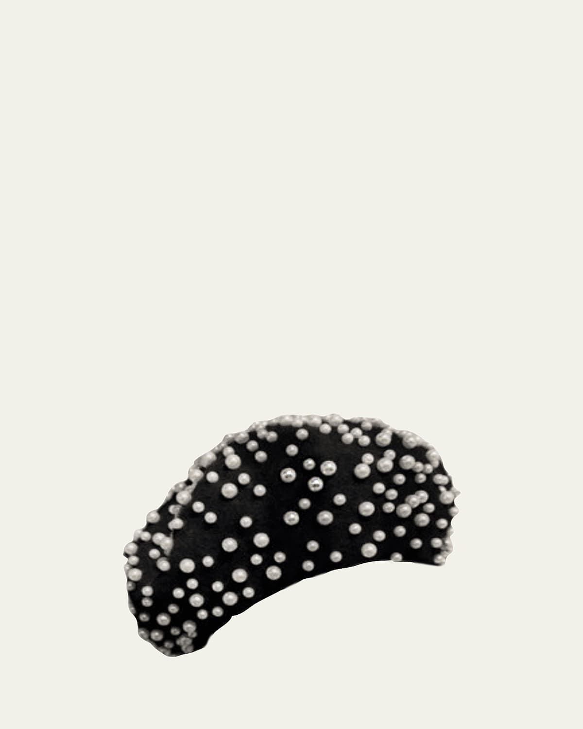 Pearly Wool Felt Beret