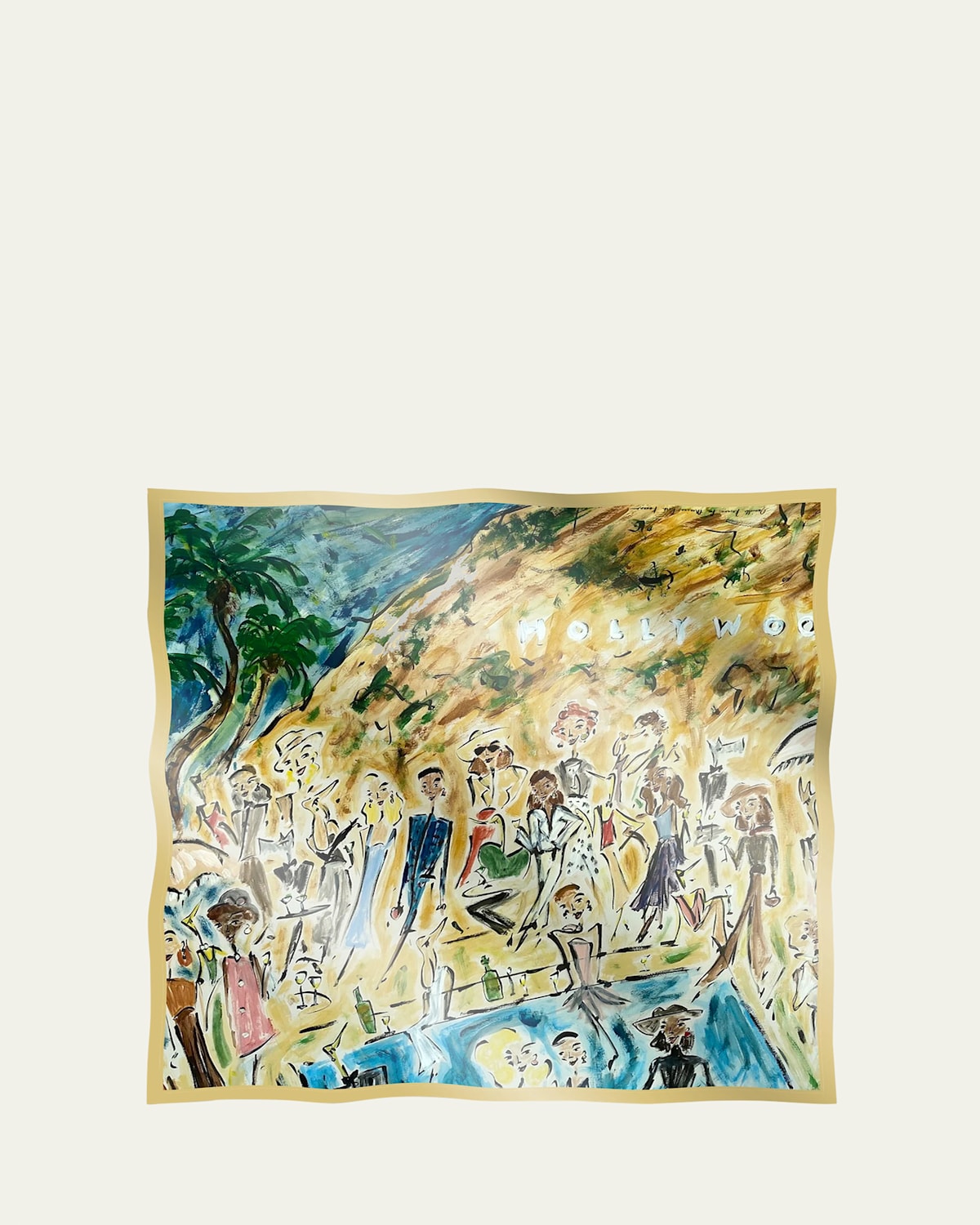 Monica Rich Kosann Women in Hollywood Silk Square Scarf