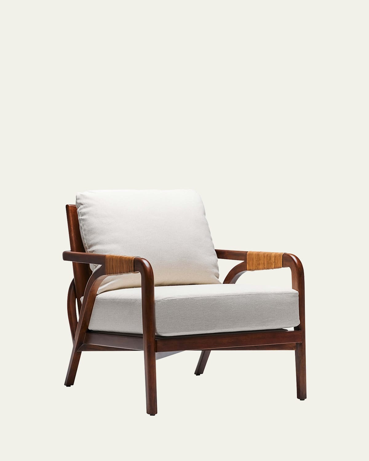 Interlude Home Delray Lounge Chair In Chestnut, Light Chestnut, Natural