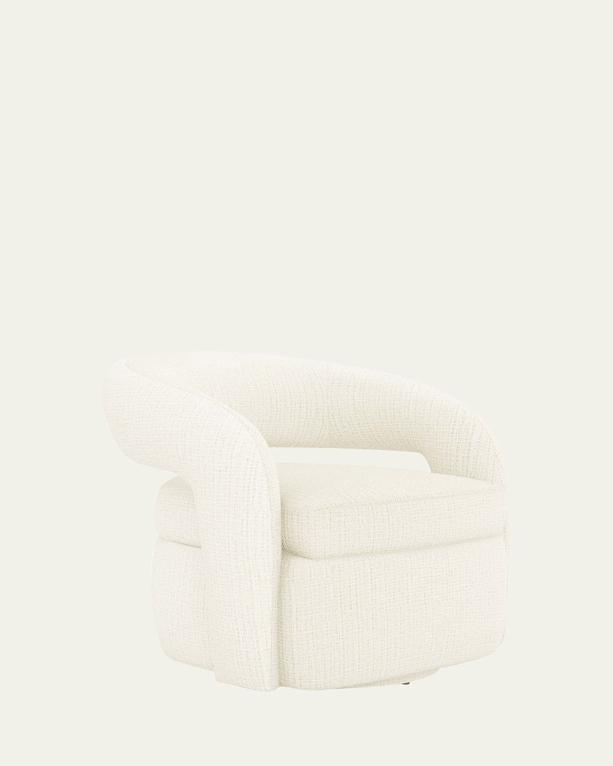 Interlude Home Targa Tweed Swivel Chair