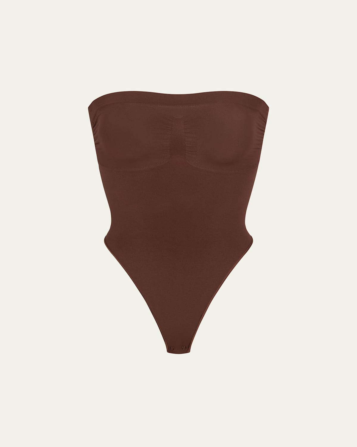 Skims Seamless Sculpt Strapless Bodysuit In Cocoa