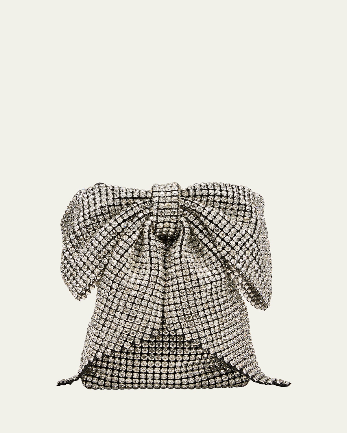 Violet Bow Rhinestone Crossbody Bag