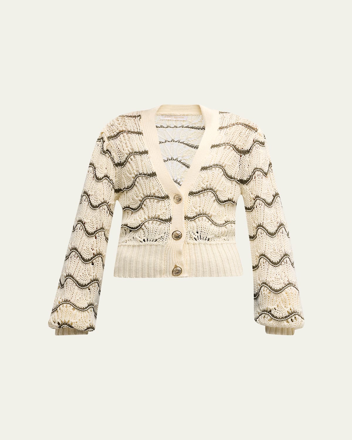 RAMY BROOK DANIELLA WAVY STRIPED CARDIGAN 