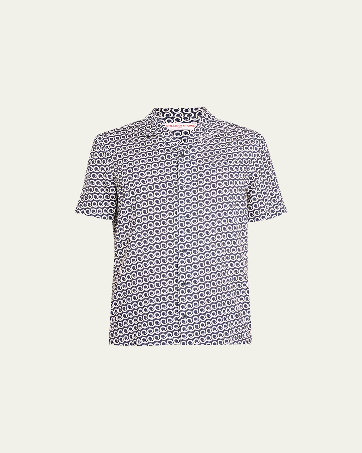Orlebar Brown "travis Seglas" Shirt In Midnight Navy