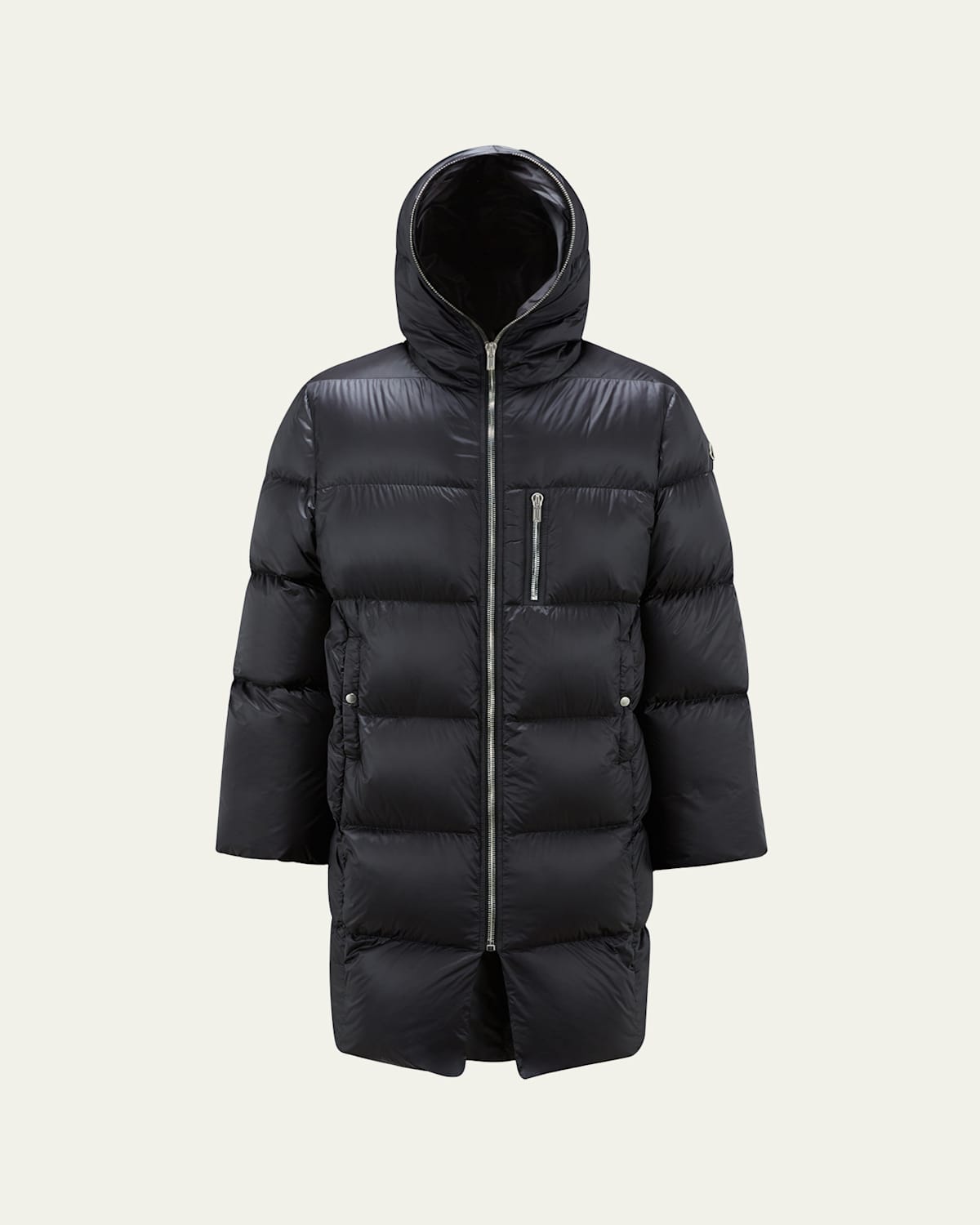 x Moncler Men's Hooded Gimp Long Puffer Coat