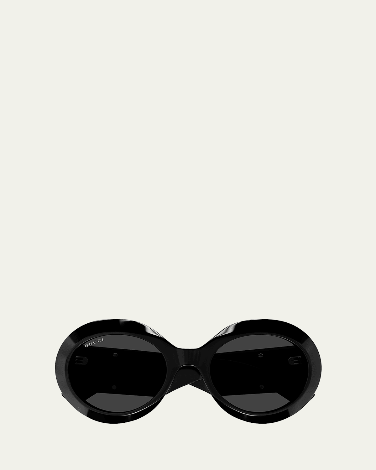 Gucci Beveled Acetate Round Sunglasses