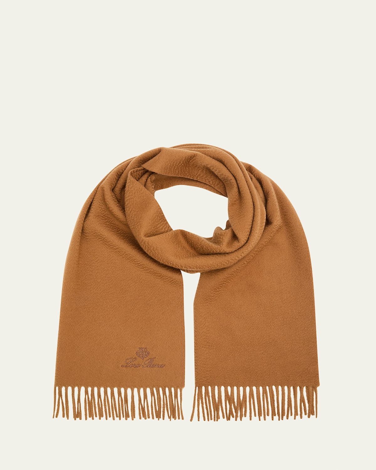 Loro Piana Men's Grande Unita Cashmere Scarf In Brown