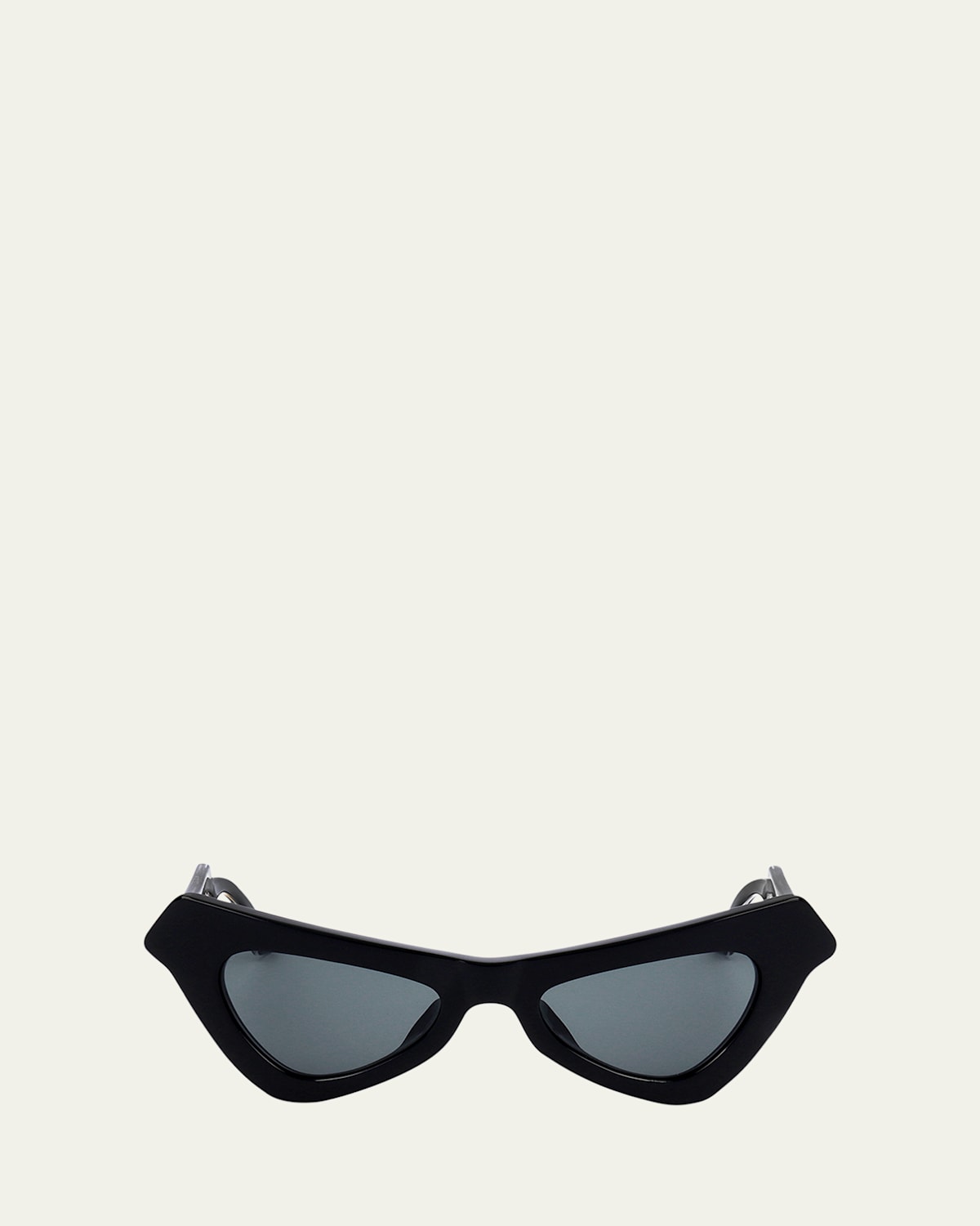 Marni Logo Acetate Cat-eye Sunglasses In Black
