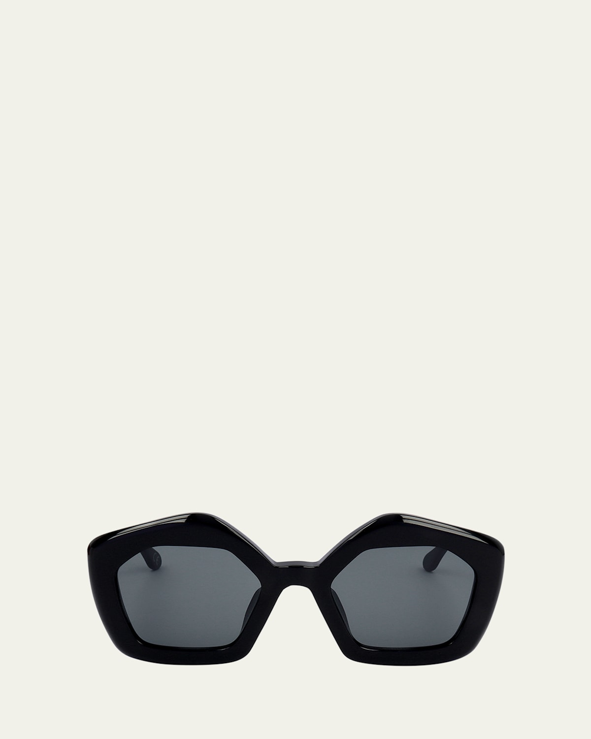 Marni Logo Acetate Butterfly Sunglasses In Black