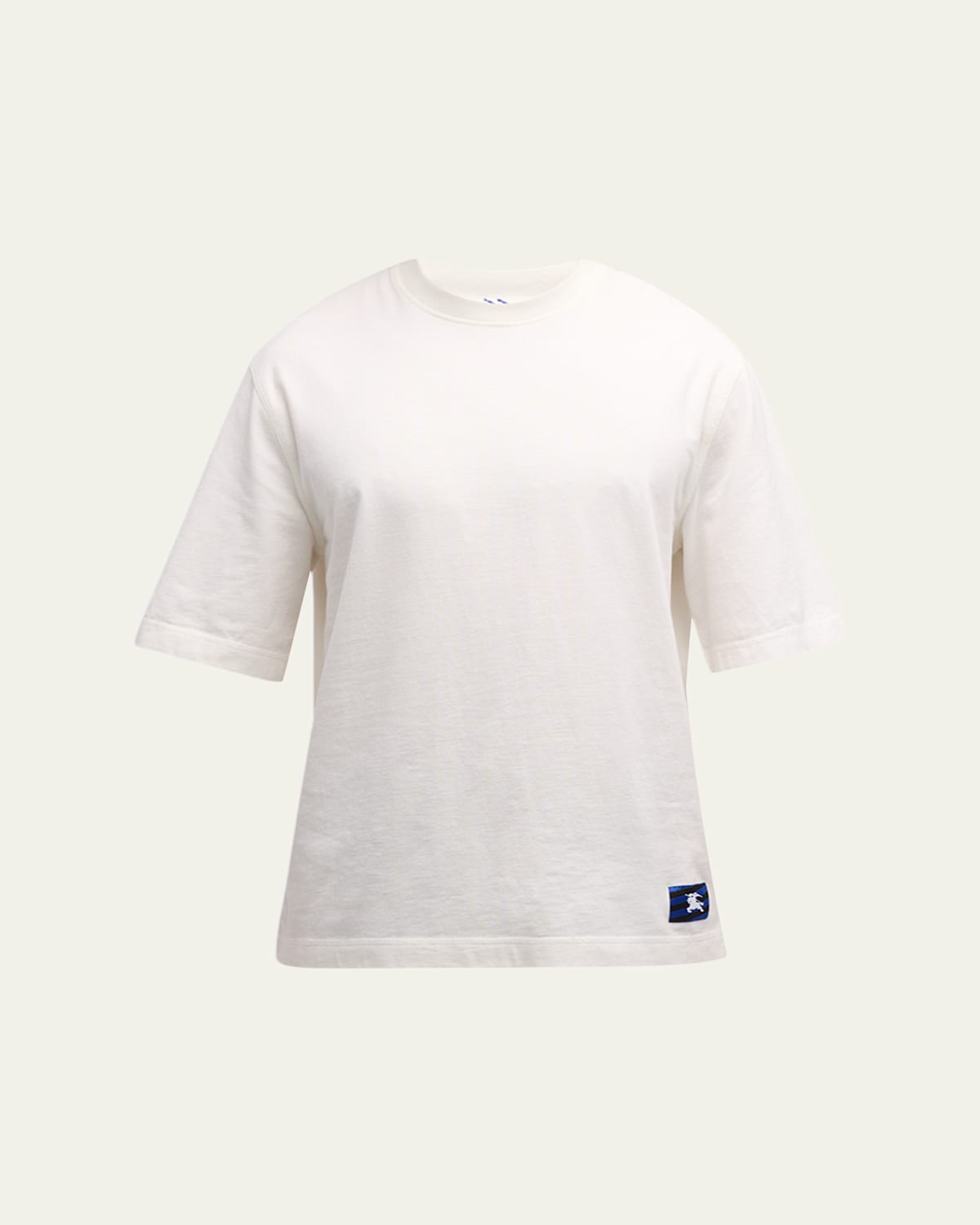 Burberry Men's T-shirt With Ekd Patch In Rain