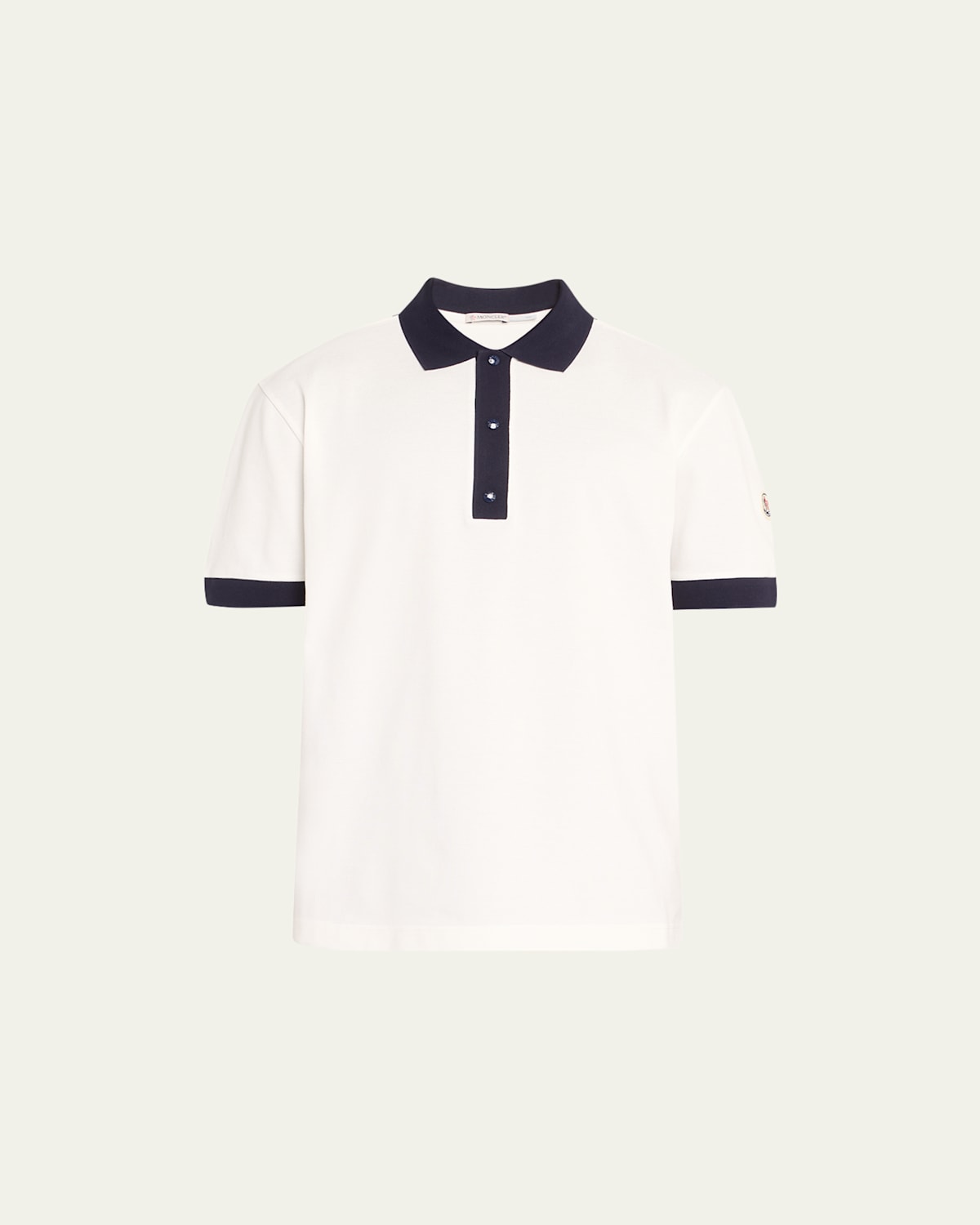 Men's Contrast-Trim Knit Polo Shirt