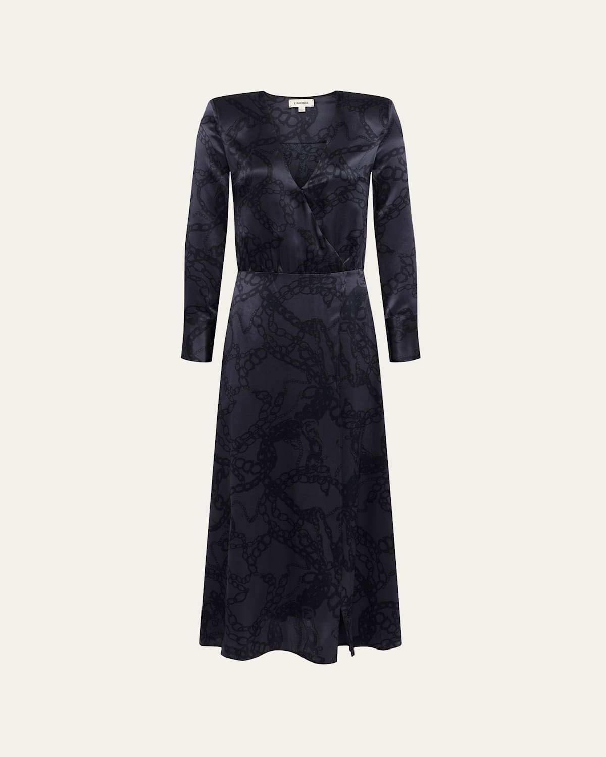 Gianni Faux Wrap Midi Dress