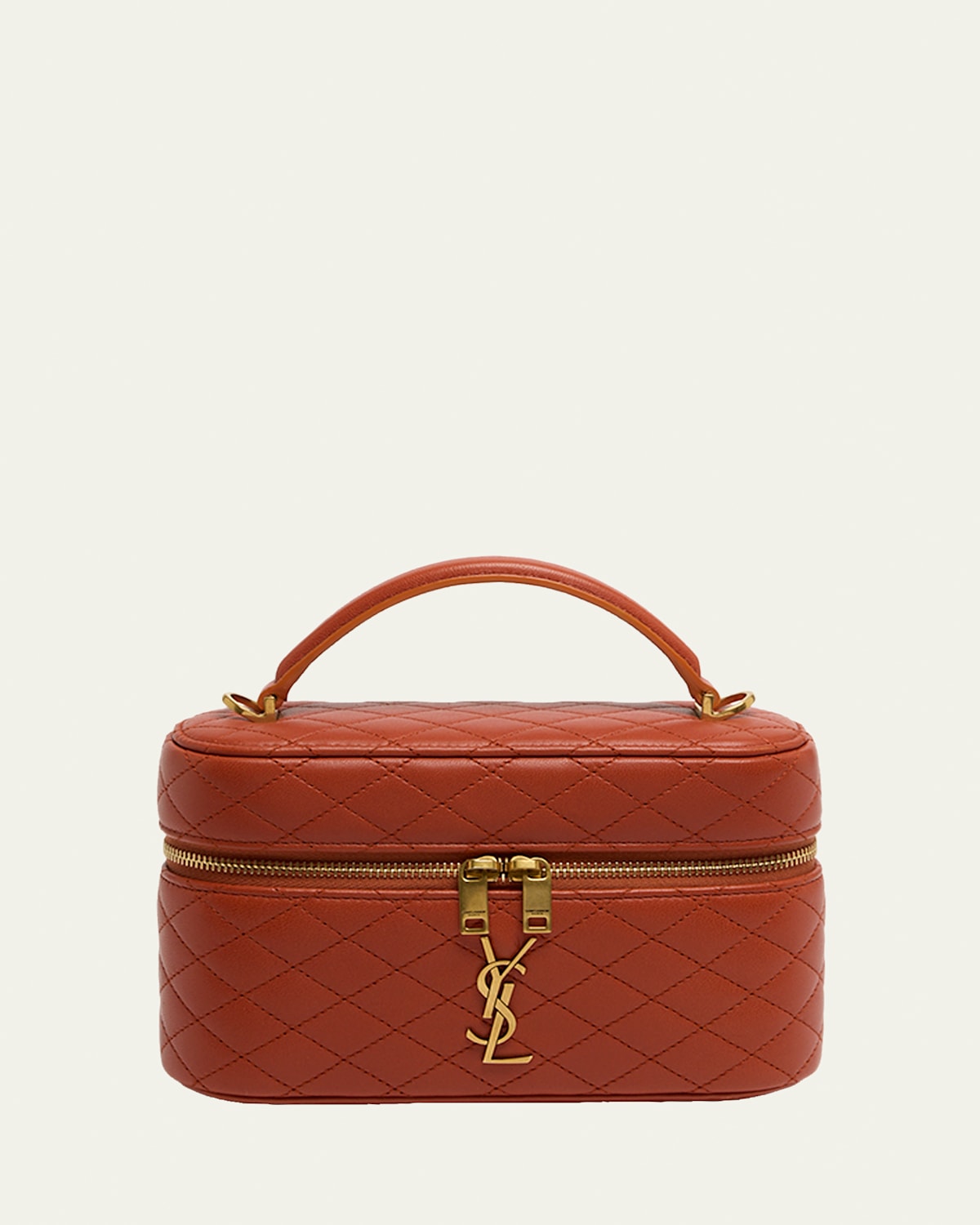 Saint Laurent Gaby Vanity Quilted Leather Bag
