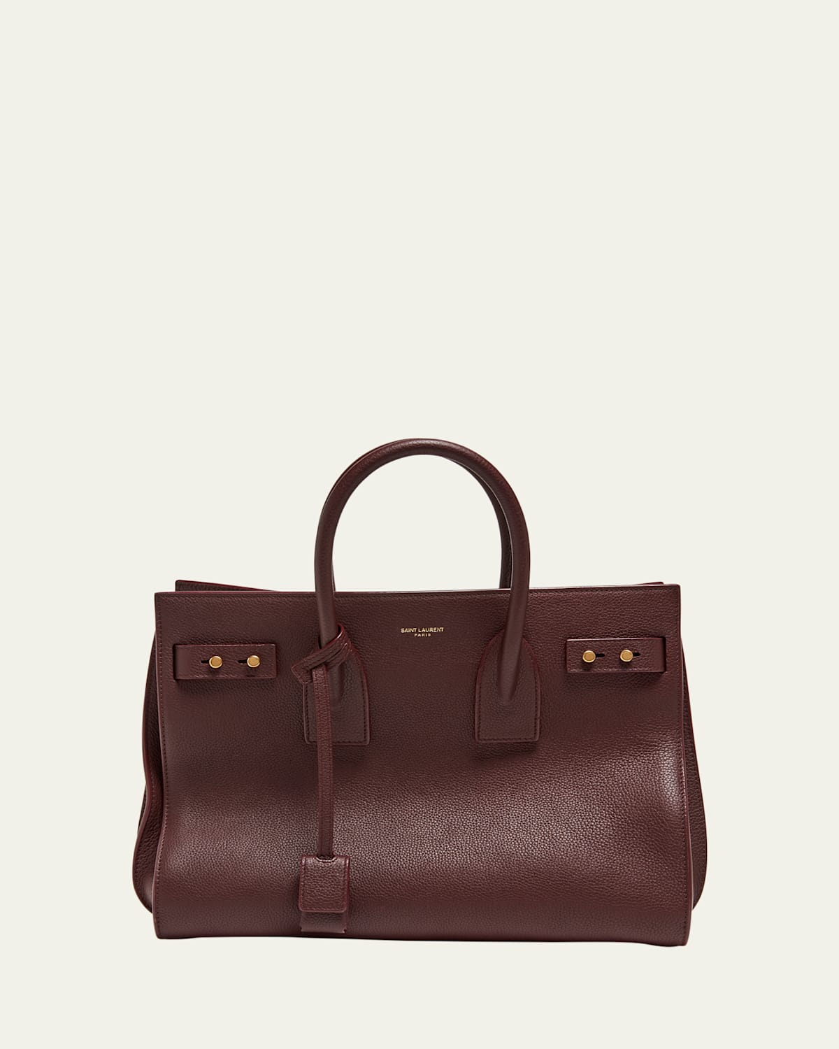Saint Laurent Sac De Jour Small Leather Top-handle Bag In Hot Wine