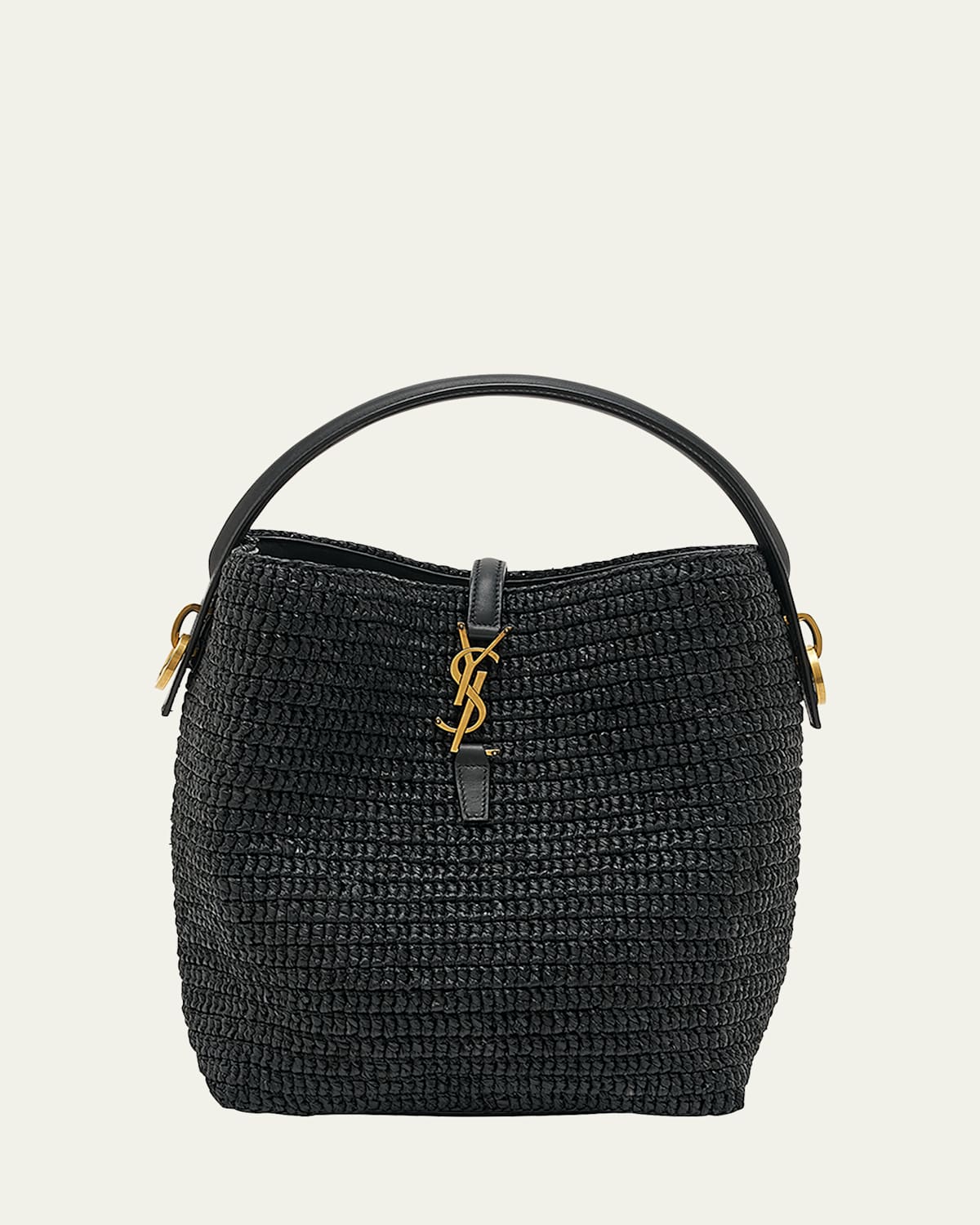 Le 37 Raffia Bucket Bag
