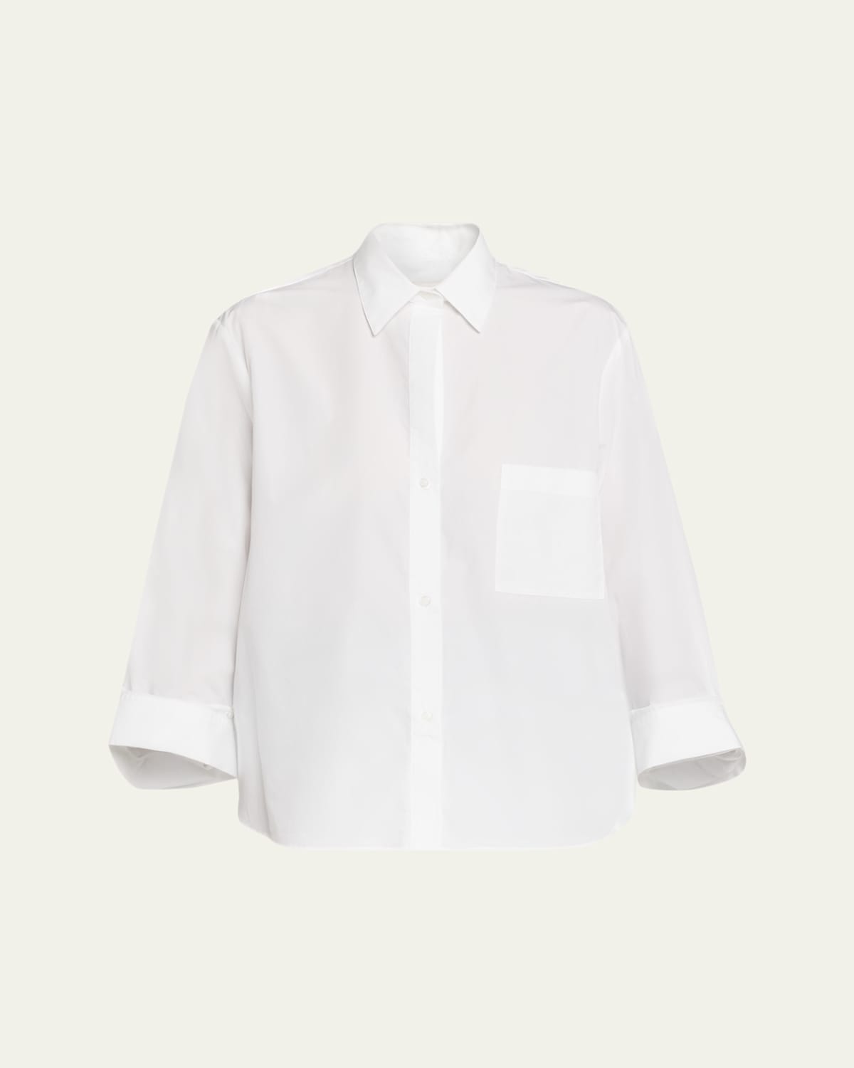Twp New Morning After Shirt In Superfine Cotton In White
