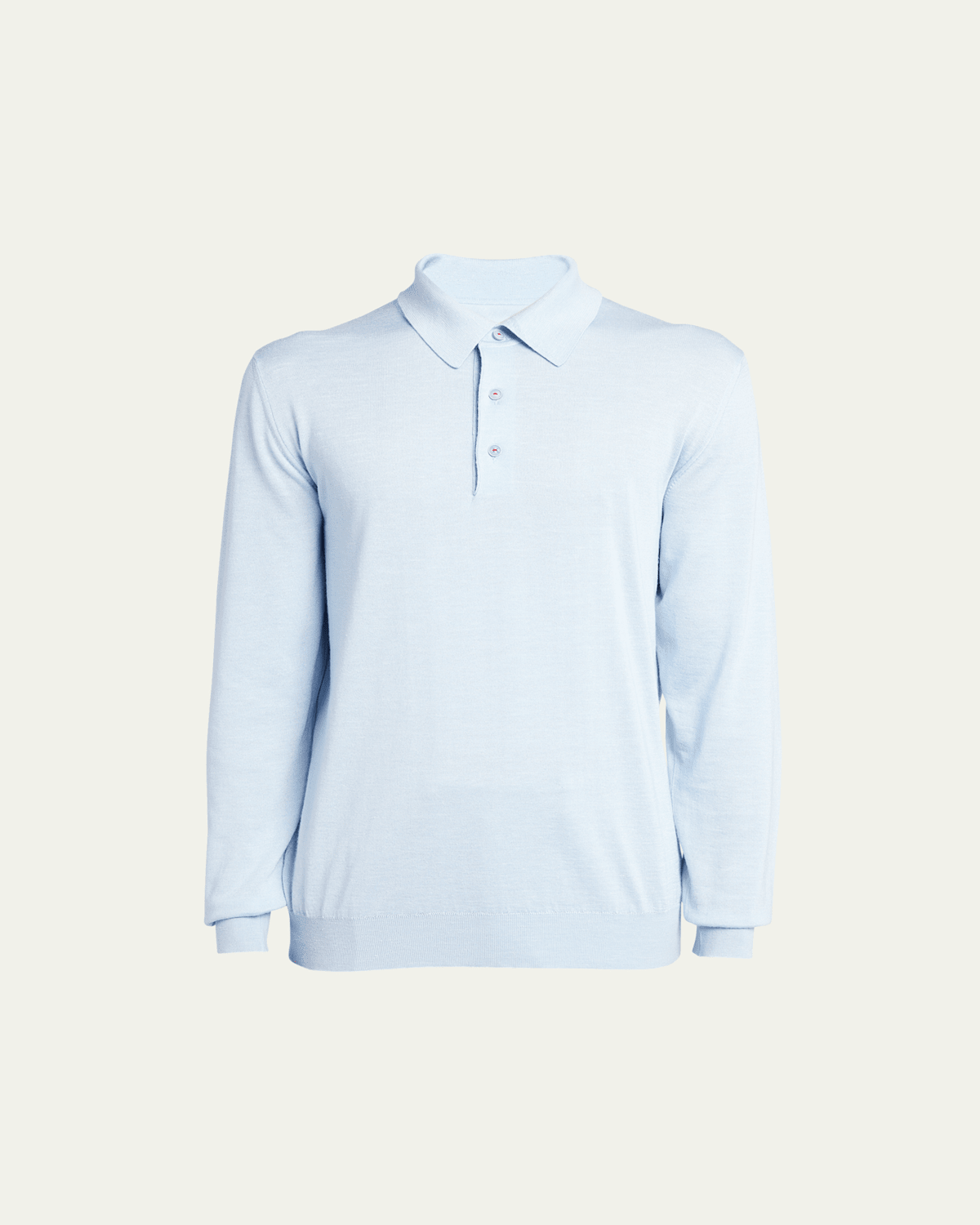 Men's Silk-Cashmere Blend Polo Sweater