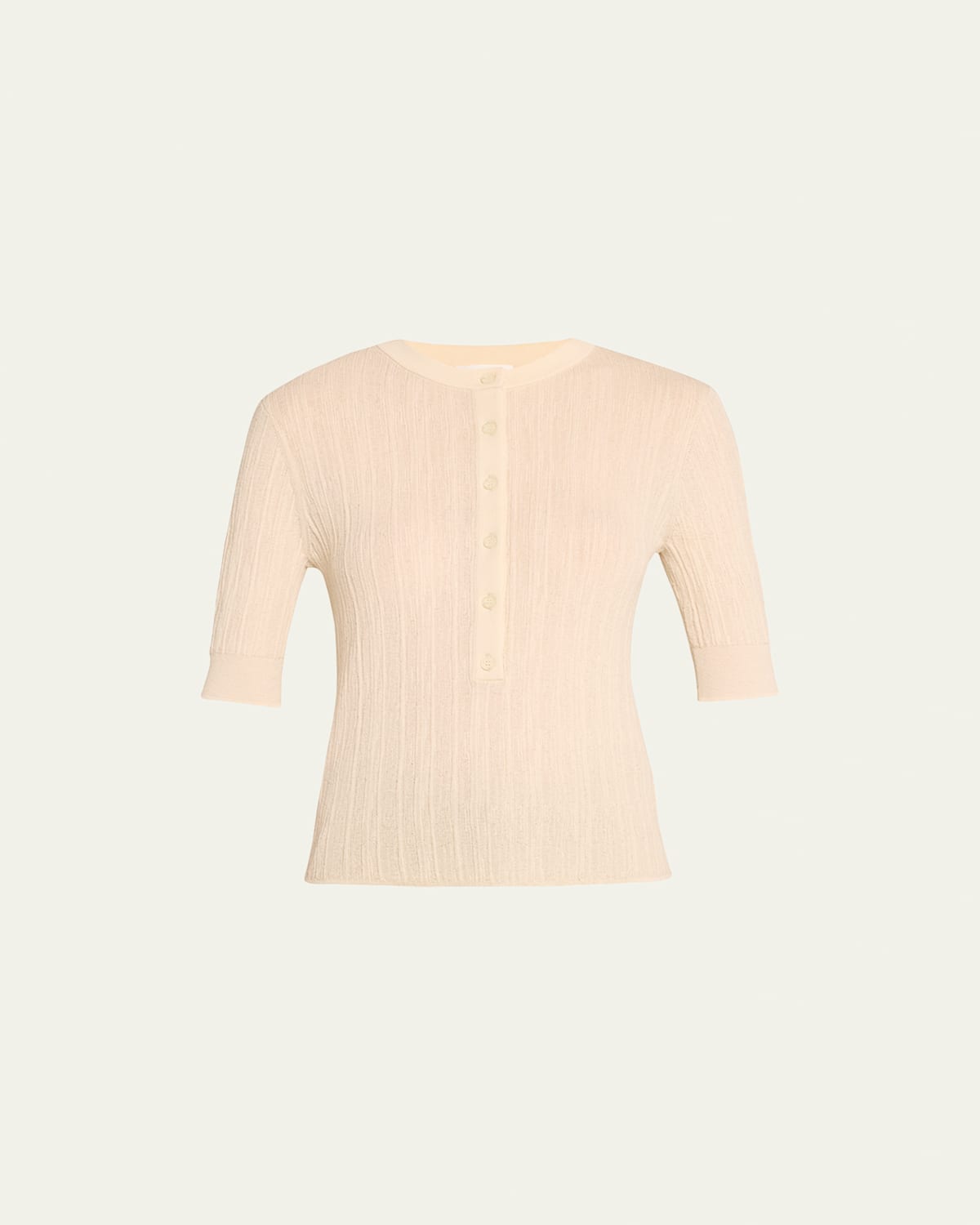 A.L.C FISHER PLEATED BUTTON-FRONT TOP
