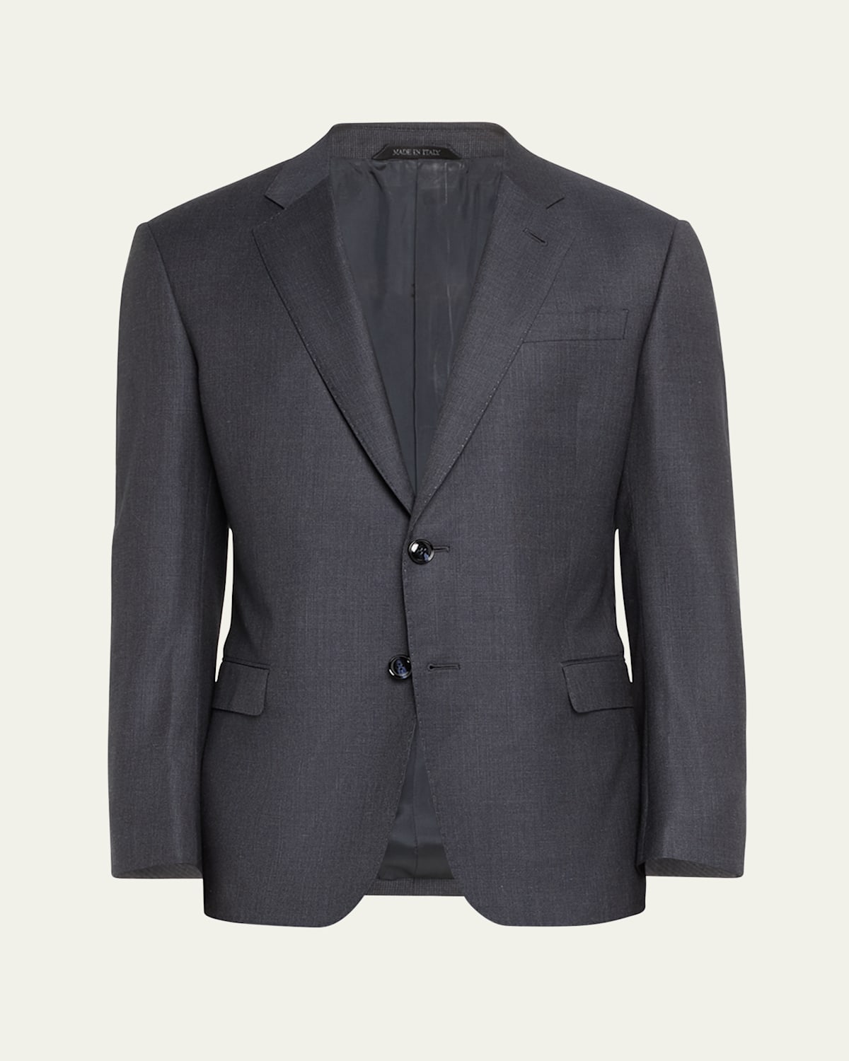 Men's Micro-Pattern Wool Suit