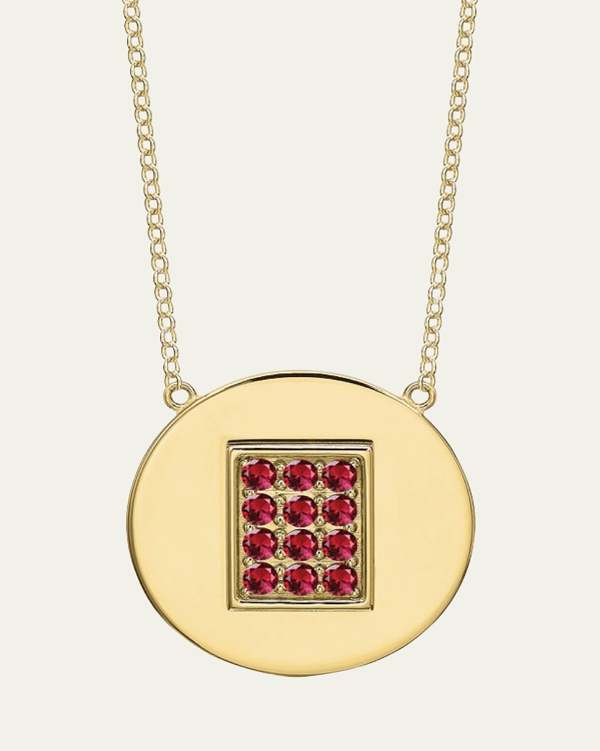 Tracee Nichols 14K Gold Ruby Birthstone Necklace