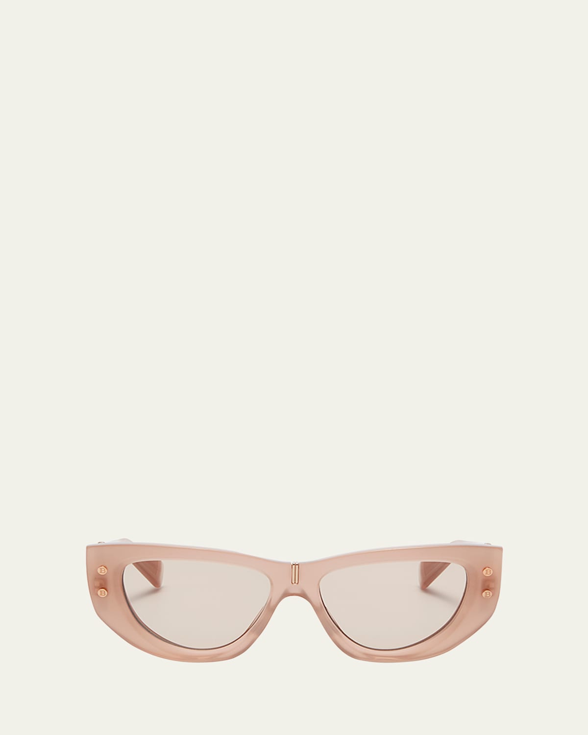 B-Muse Acetate & Titanium Cat-Eye Sunglasses