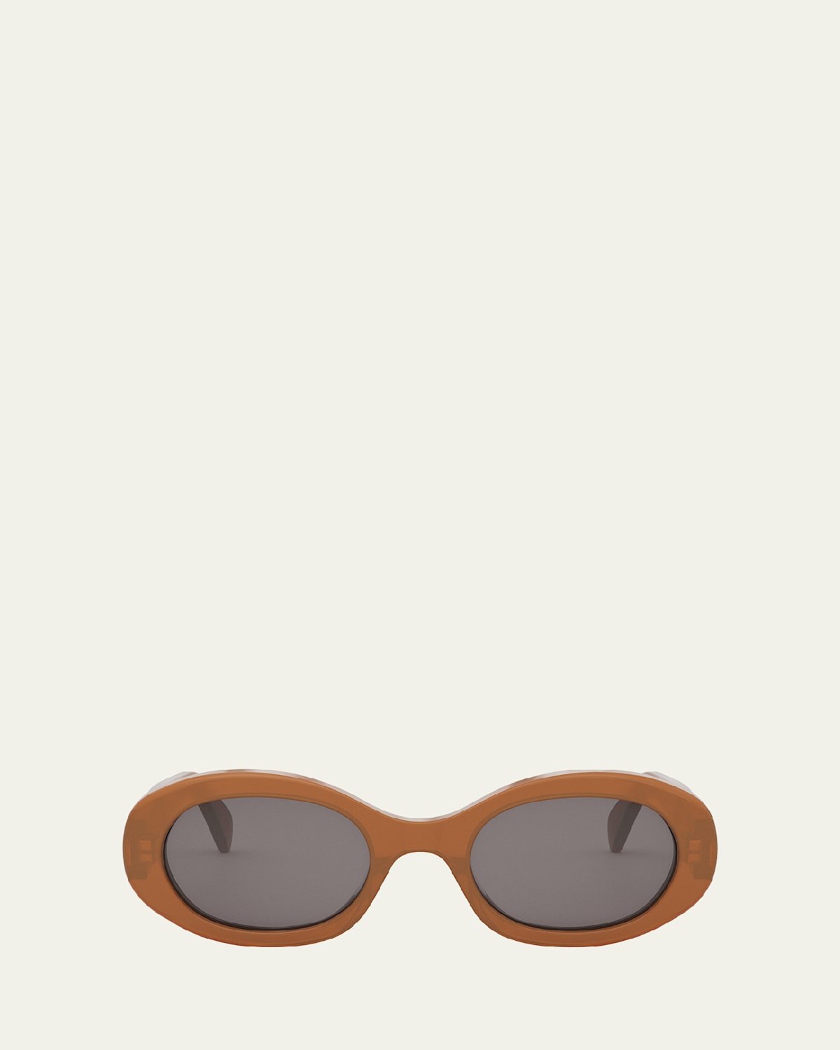 Celine Cl40194u Triomphe 45a Opaline Caramel Sunglasses In Shiny Light Brown Smoke
