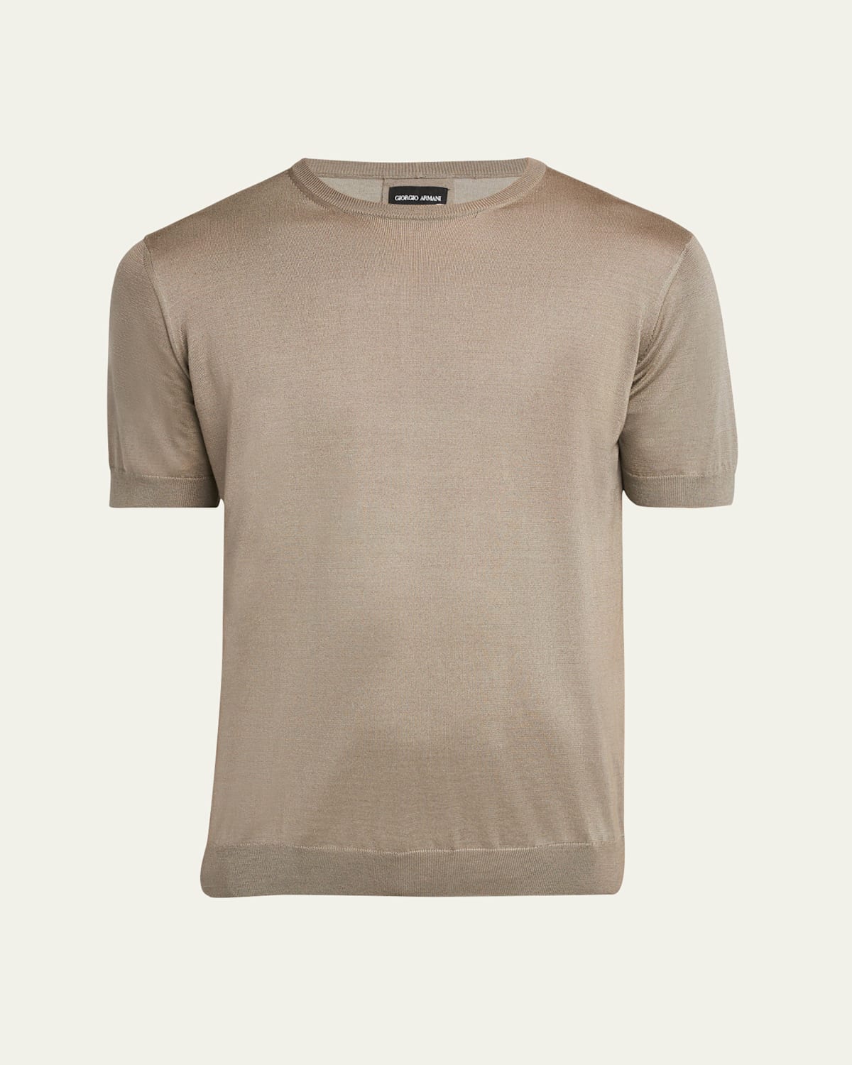 Men's Silk-Cotton Crew T-Shirt